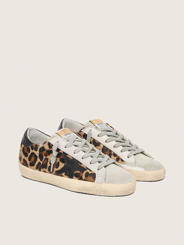 Women's Super-Star in leopard print leather - Image 3