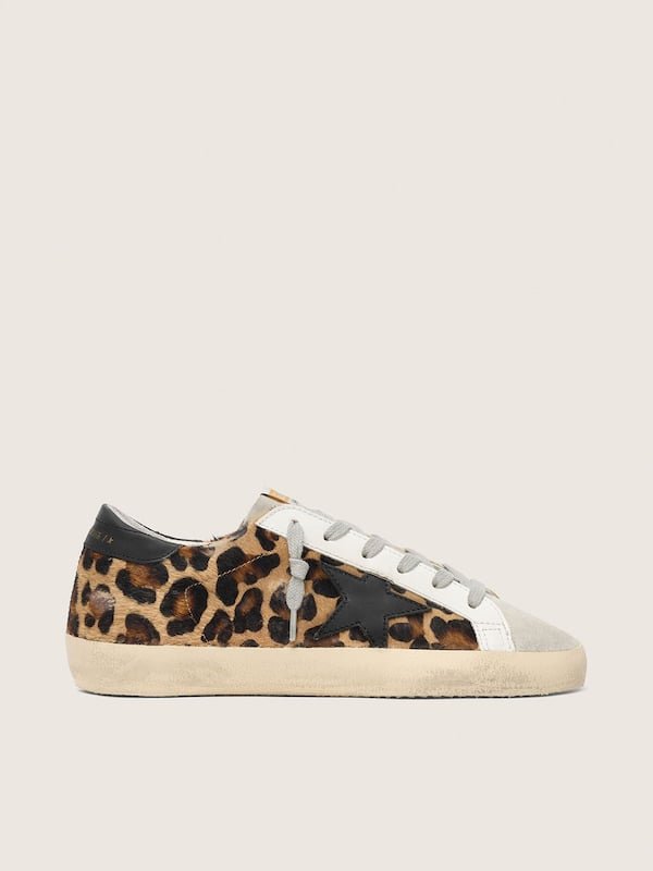Women's Super-Star in leopard print leather - Image 2