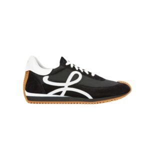Flow Runner In Nylon And Suede White