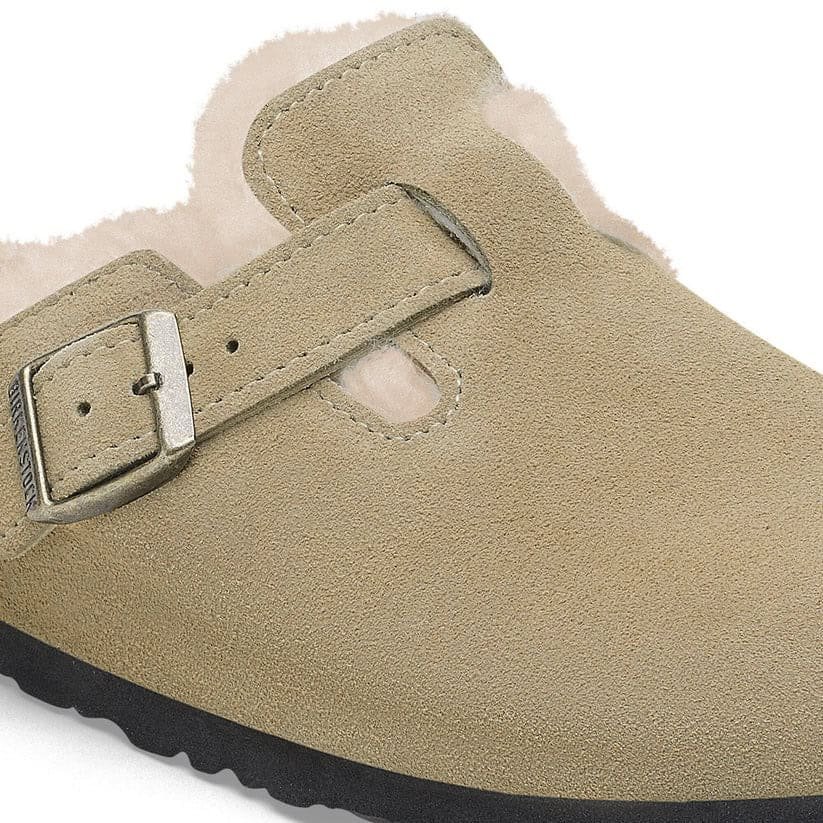 Birkenstock Boston Shearling Suede|Taupe - Image 8