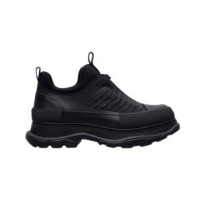Alexander McQueen Tread Slick Zip Up Sneakers Black