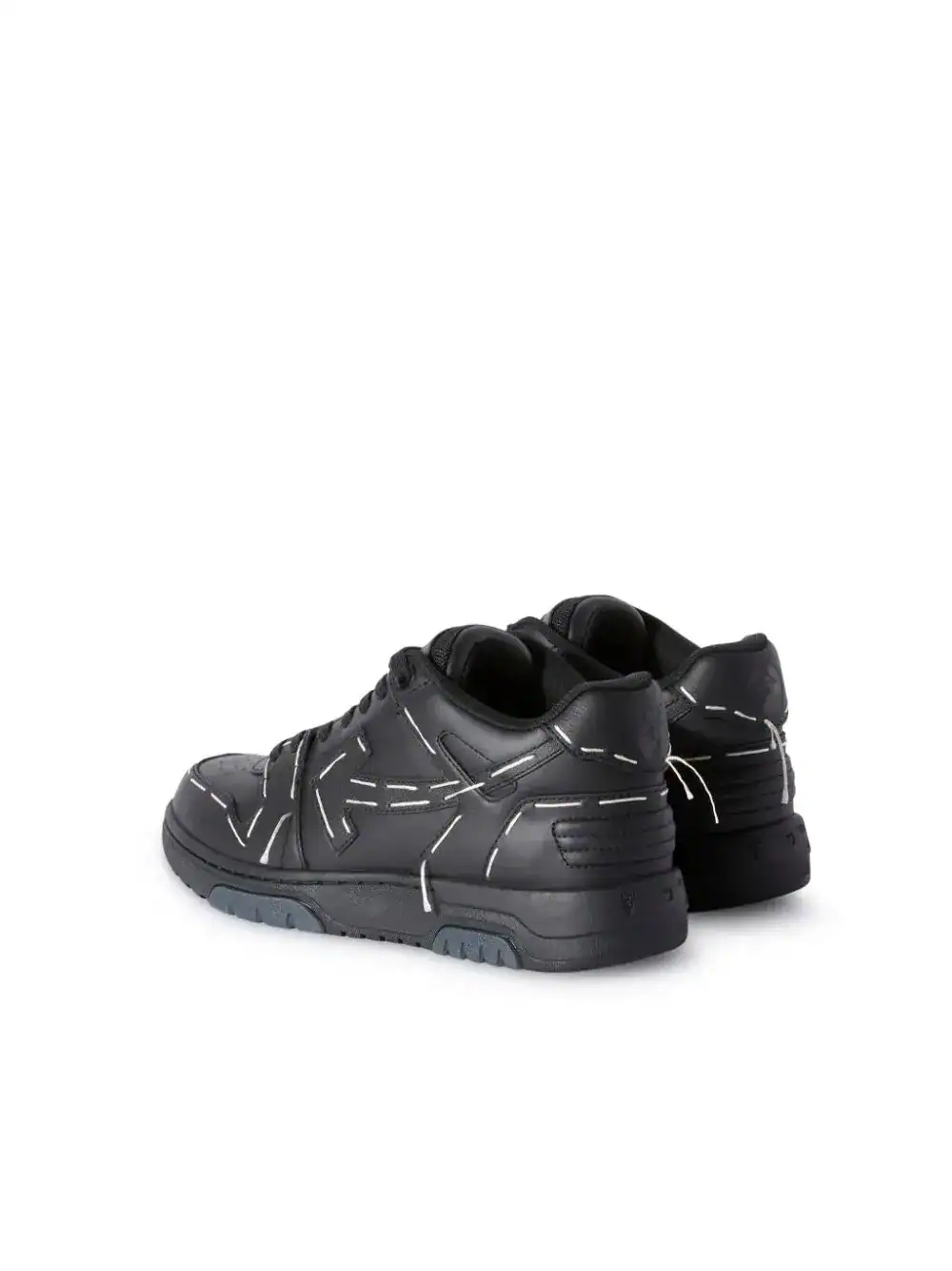 OFF-WHITE Out Of Office low-top sneakers with sartorial stitching in leather.