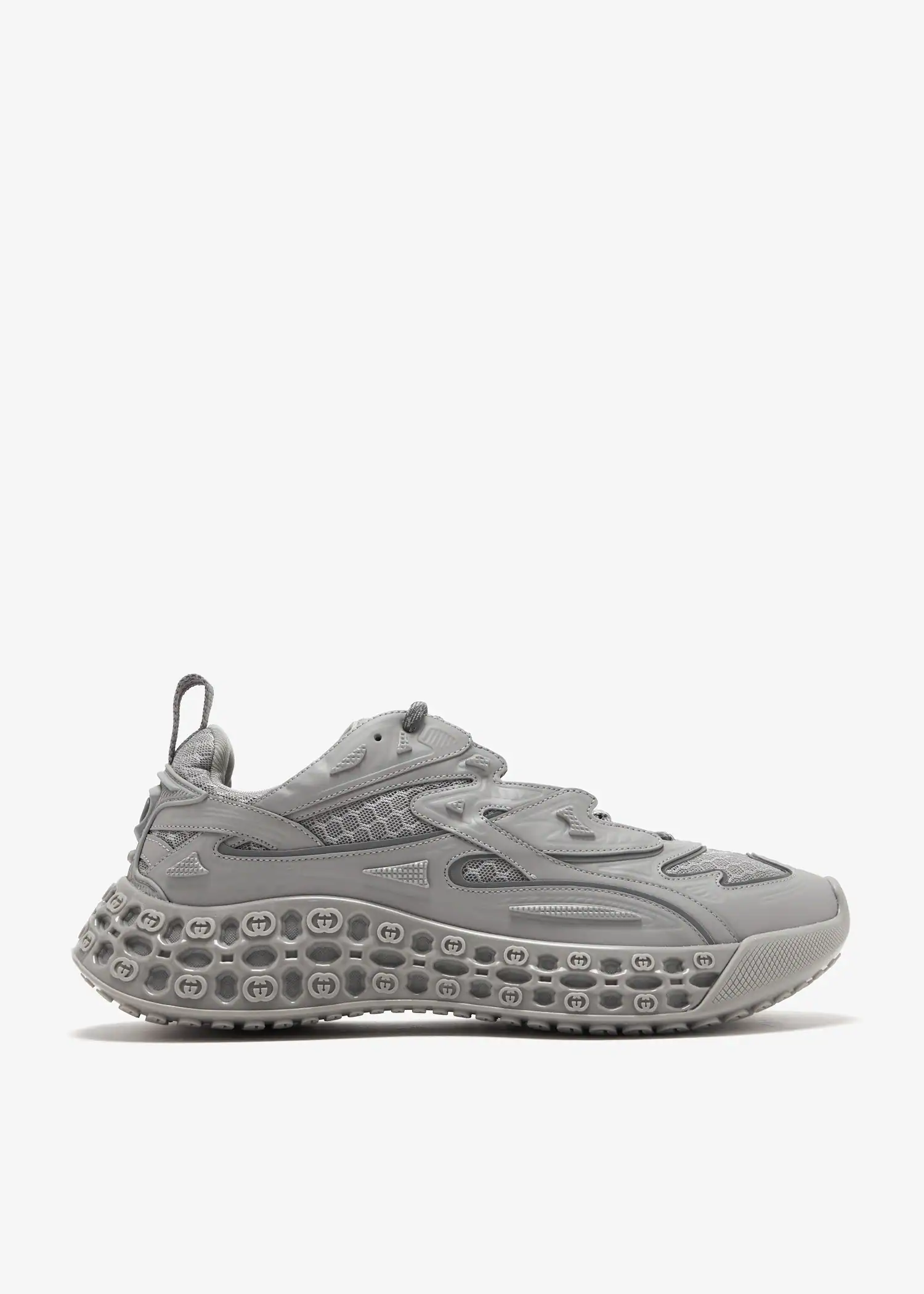 Gucci Cub3d Trainer Grey Mesh Sneakers - Image 2