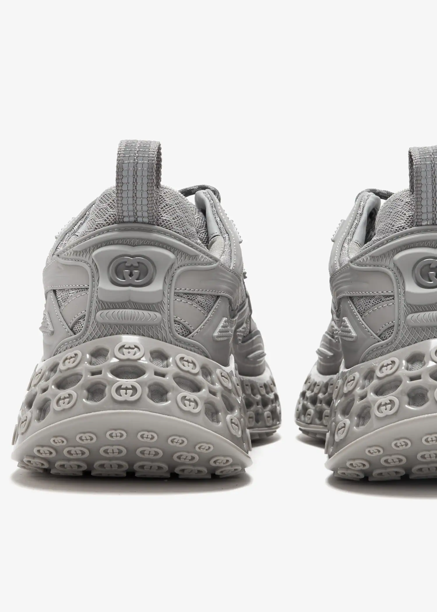 Gucci Cub3d Trainer Grey Mesh Sneakers - Image 5