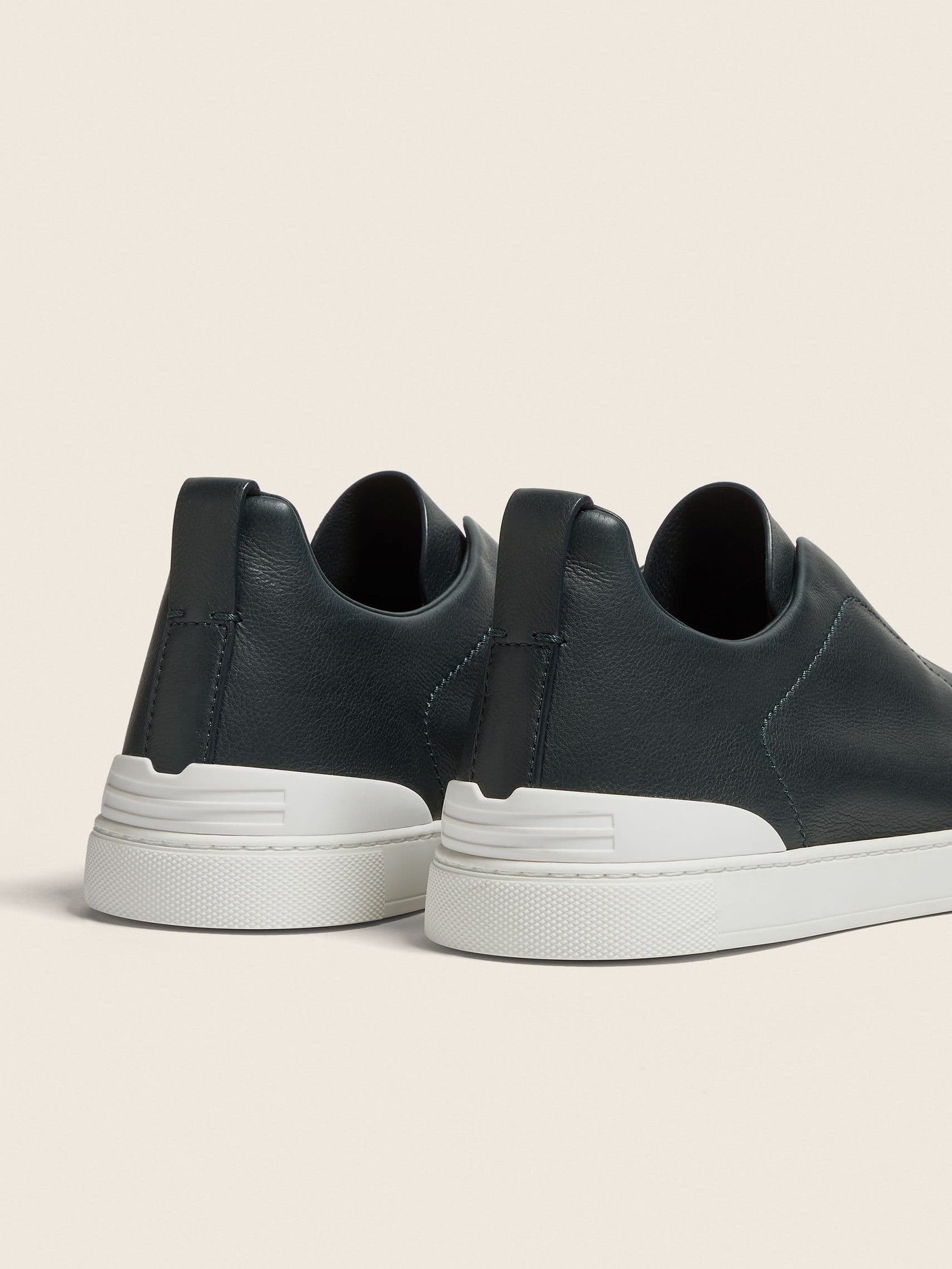 Zegna Dark Green Triple Stitch™ SECONDSKIN Sneakers - Image 6