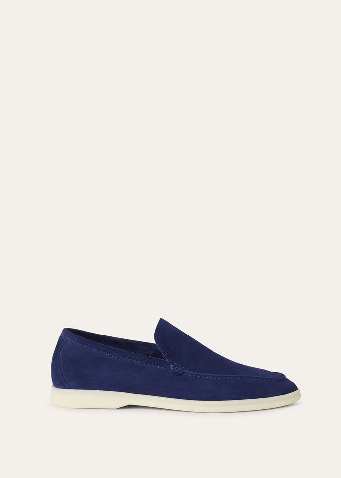 Loro Piana Summer Walk Loafer Suede Indaco (W12S) - Image 2