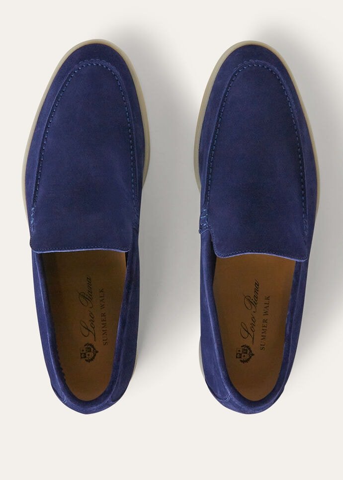 Loro Piana Summer Walk Loafer Suede Indaco (W12S) - Image 7