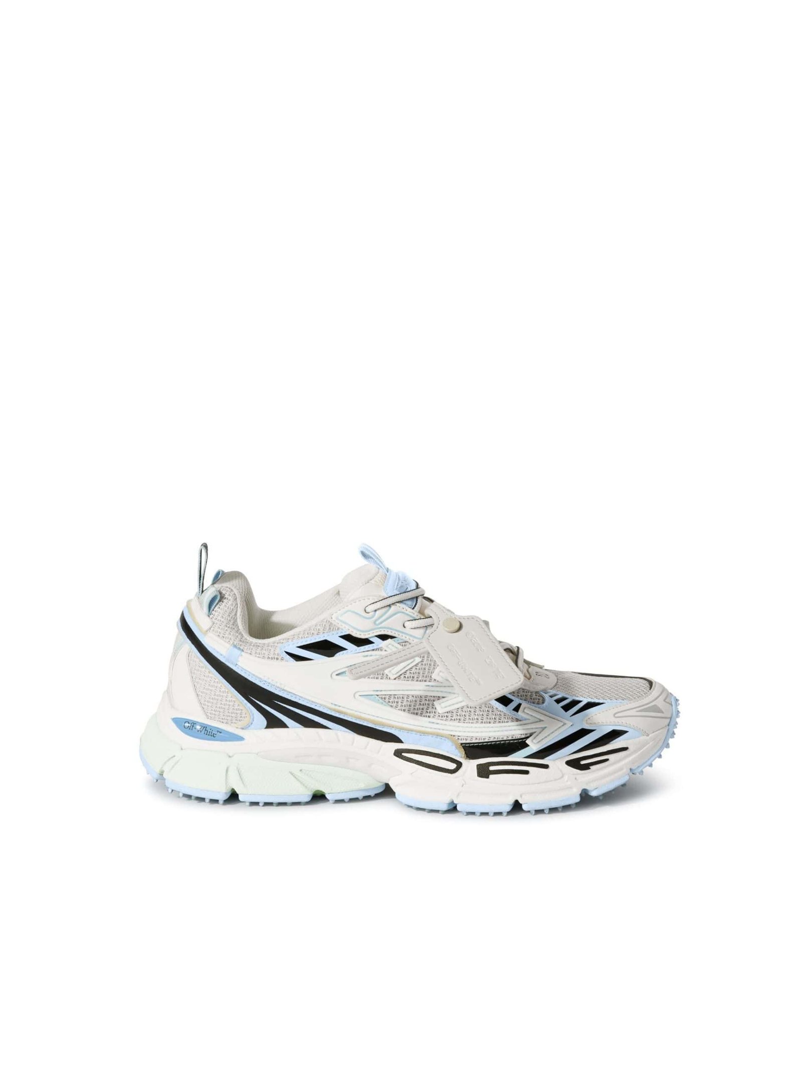 Off-White Be Right Back Suede Sneakers WHITE-LIGHT BLUE - Image 2