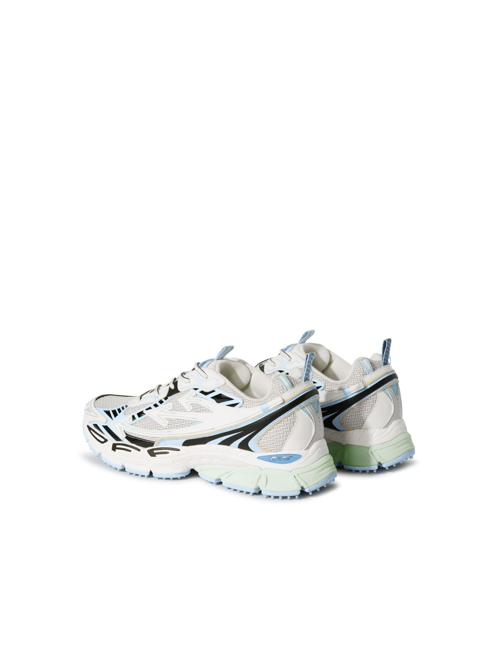 Off-White Be Right Back Suede Sneakers WHITE-LIGHT BLUE - Image 6