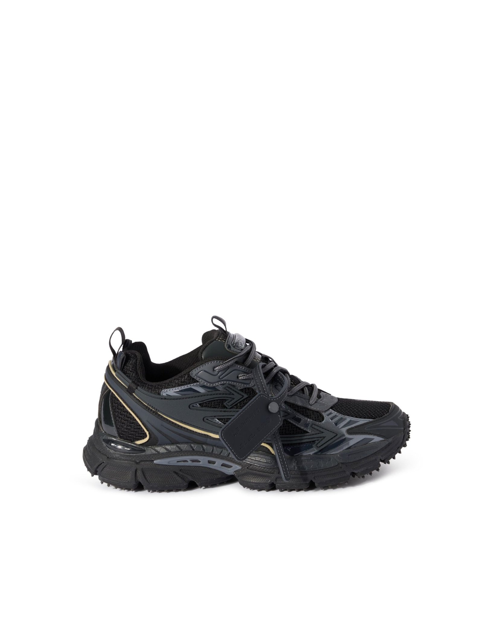 Off-White Be Right Back Suede Sneakers BLACK/BLACK - Image 2