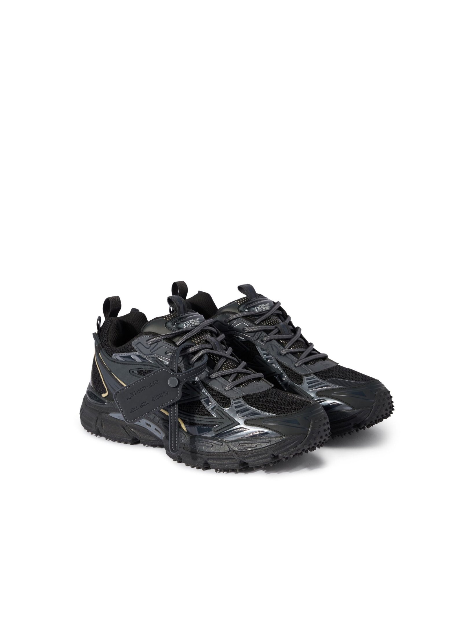Off-White Be Right Back Suede Sneakers BLACK/BLACK - Image 3