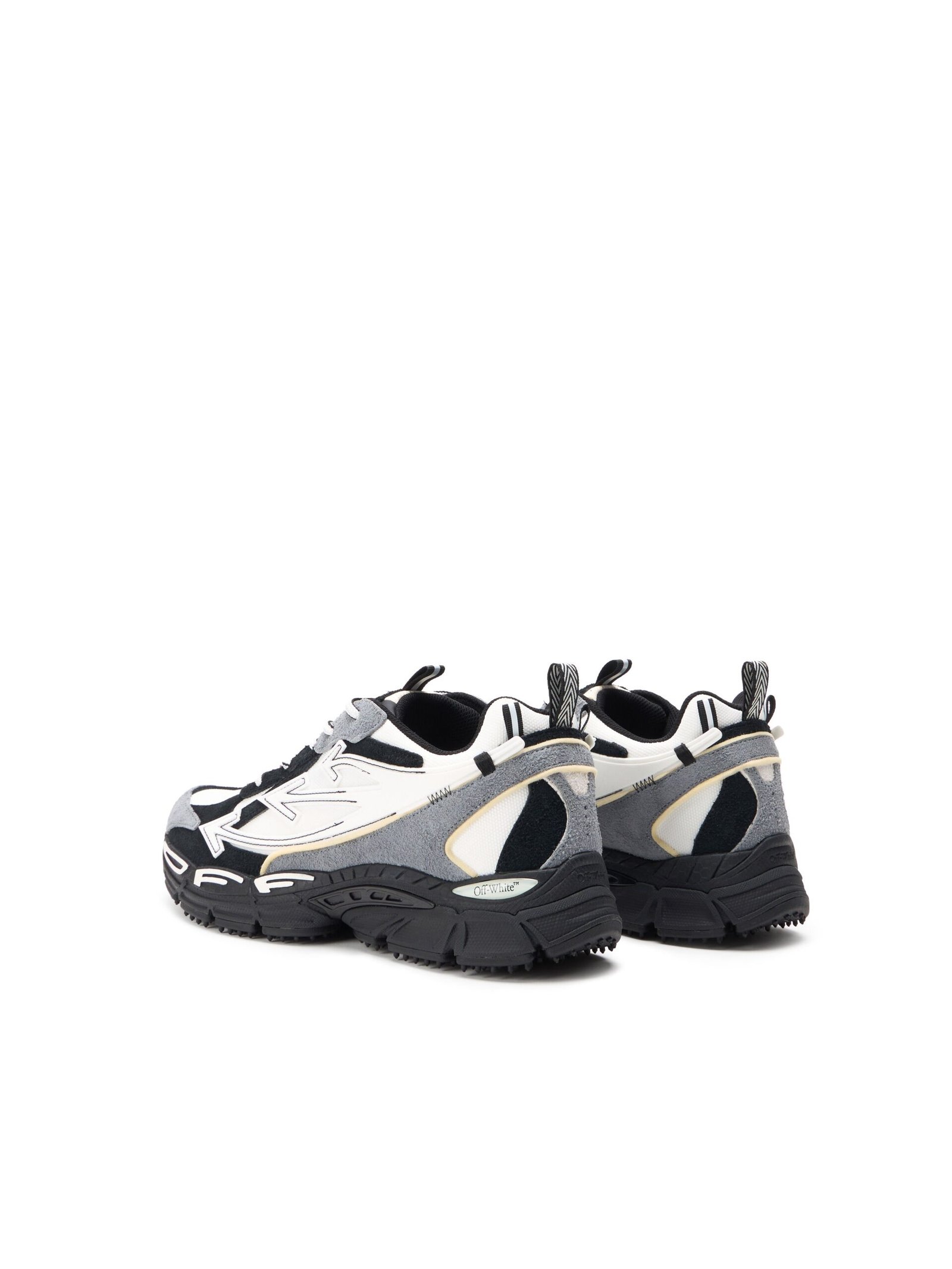 Off-White Be Right Back Suede Sneakers WHITE/BLACK - Image 5