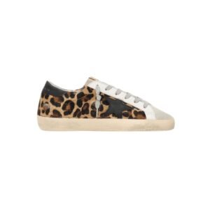 Women's Super-Star in leopard print leather