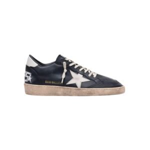 Men's Ball Star in black nappa with white leather star and heel tab