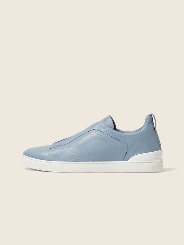 Zegna Light Blue TRIPLE STITCH™ SECONDSKIN SNEAKERS - Image 2
