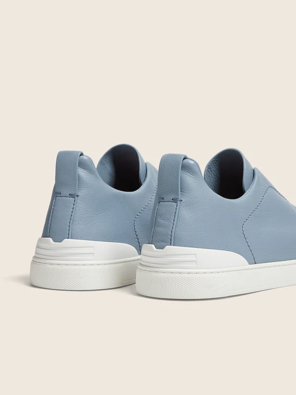 Zegna Light Blue TRIPLE STITCH™ SECONDSKIN SNEAKERS - Image 6