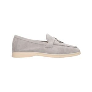 Loro Piana Summer Charms Walk Loafer Suede Grey