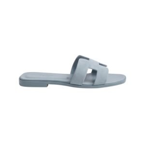 Hermes Oran Sandal Suede Baby Blue