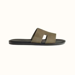 Hermes Izmir Sandal Vert Toundra