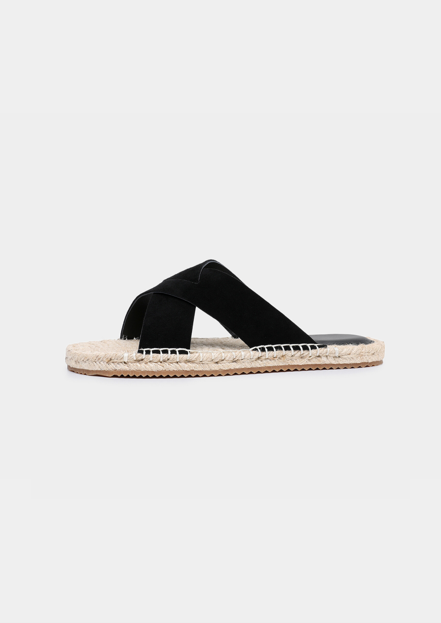 Zegna Black Suede Espadrille Sandals - Image 2