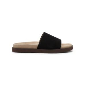 Brunello Cucinelli Suede Black Sandals